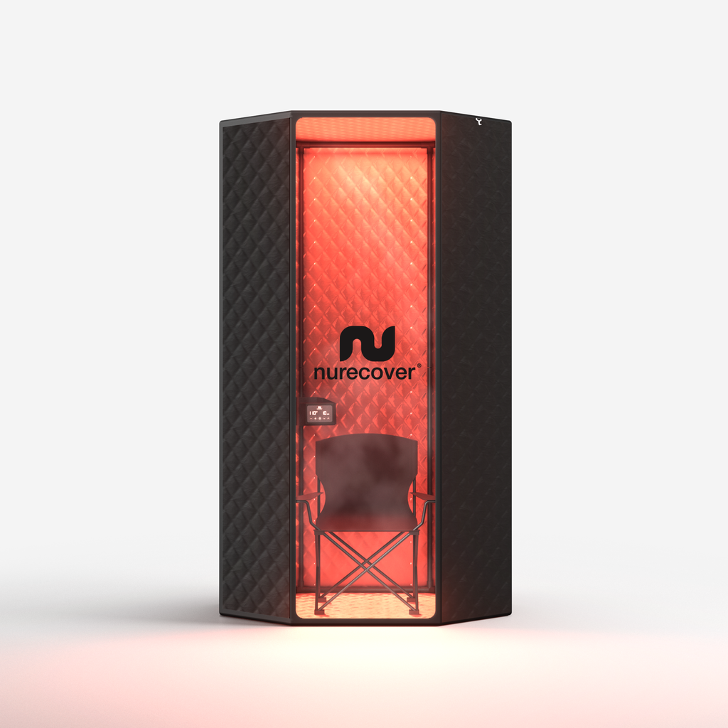 ZenTherm Pro Home Sauna System - Intense Heat Therapy And Red Light Wellness For Total Body Relaxation And Recovery